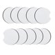 thumbnail image 2 of Round Heart Notch Round Cup Mats Coasters White Neoprene Decoration Occasions Offices Restaurant Wear Resistant, 2 of 9