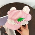 thumbnail image 3 of Slccxzc Sweet Lolita Beret Hat Women Winter Lace Berets Cute Bear Ear Beanie Cap Strawberry Painter Hats, 3 of 7