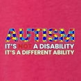 thumbnail image 2 of Autism Awareness Puzzle | Autism Is Not A Disablity Itâ€™s A Different Abilty Inspirational Christian Tri-Blend Racerback Tank Top, Shocking Pink, Medium, 2 of 5