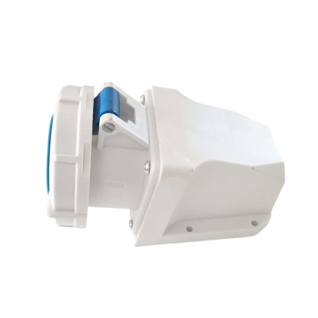 Enchufe Industrial 32A -250V Resistente a la intemperie Impermeable IP67 2P+T Azul Sharpla Zócalo eléctrico industrial
