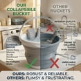 thumbnail image 2 of GadgetNestUSA Collapsible Bucket 5L, Foldable Silicone Water Pail with Handle, Portable Space Saving Bucket for Cleaning, Camping, Car Wash, Fishing, Travel, Durable Lightweight Utility Container, 2 of 8