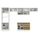 thumbnail image 2 of Cocina Integral Completa Madesa 350cm Glamy 01 - Blanco/Marrón, 2 of 9
