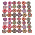 thumbnail image 4 of 100Pcs Wooden Buttons, Elegant Design Sewing Buttons Composite Wood DIY Accessories  For Scrapbook, 4 of 8