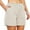 Beige, variant on GZWYHT Shorts for Women Lounge Pants Women High Waist ShortsPolyesterwearDaily Woman Comfy Pants Women Flowy Shorts for Women Beige L