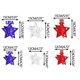 thumbnail image 3 of Decoraciones para el Día de los Caídos, decoraciones para el 4 de julio, decoraciones patrióticas, Día de la Independencia, figuras decorativas en forma de estrella roja, blanca y azul, 6 piezas, ador, 3 of 9