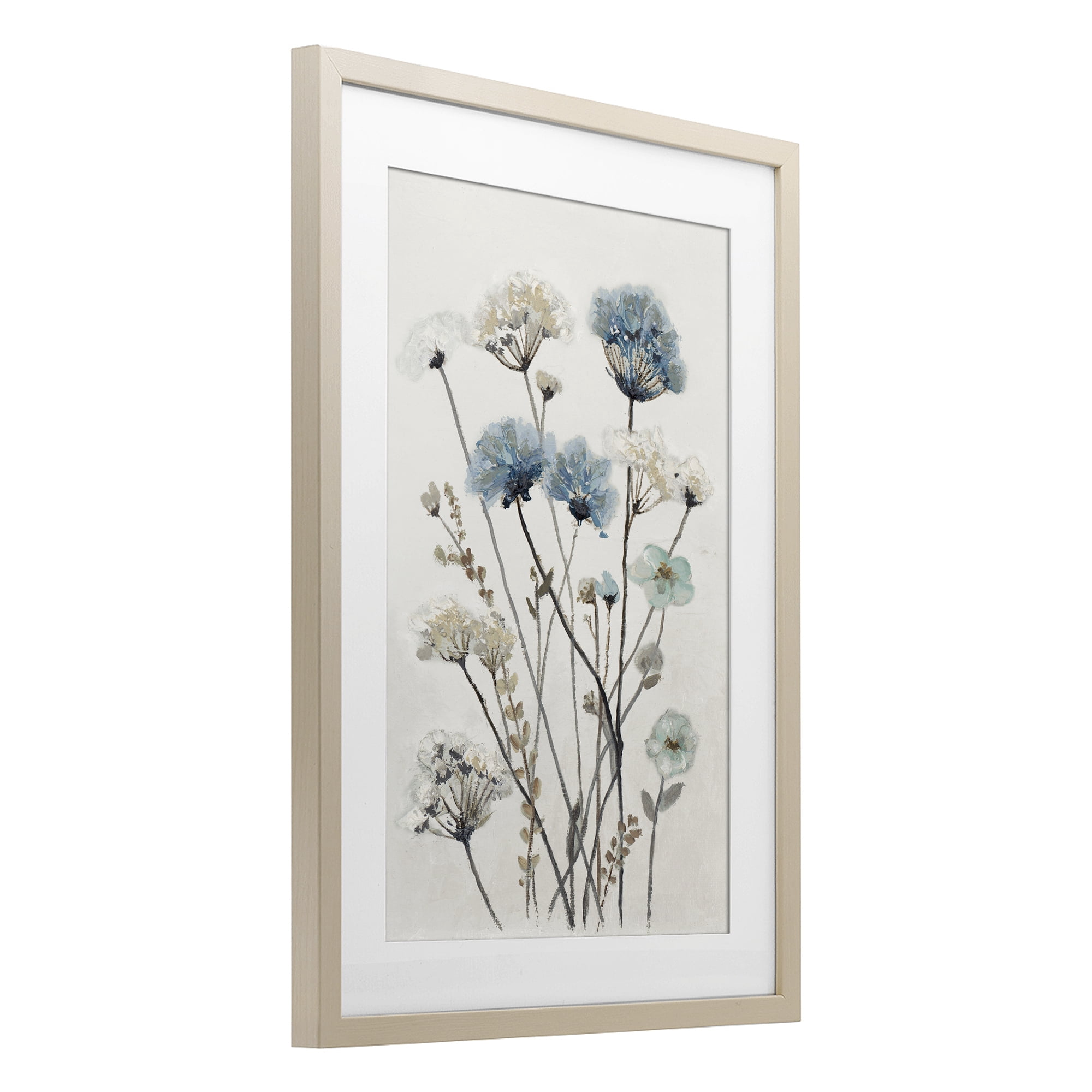 Stupell Industries Blue & Beige Garden Birch Framed Print Under Glass, design by Patricia Pinto