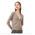 thumbnail image 1 of Sueter Mujer Moda Sweater Dama Abierto Botones Abrigo Ligero LOLE  Sueter, 1 of 7
