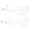 thumbnail image 1 of 2Set Wall Mounted Shelves Acrylic Wall Shelf Modern Design for Home Organization, 1 of 1