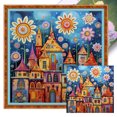thumbnail image 1 of Kit Punto Cruz Con Casa Hilo Algodón Ecológico Bordado 14CT Art40x40cm, 1 of 9