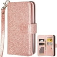 thumbnail image 3 of SOGA PU Leather Magnetic Flip Wallet Cover for Samsung Galaxy S9 Plus - Rose Gold, 3 of 4