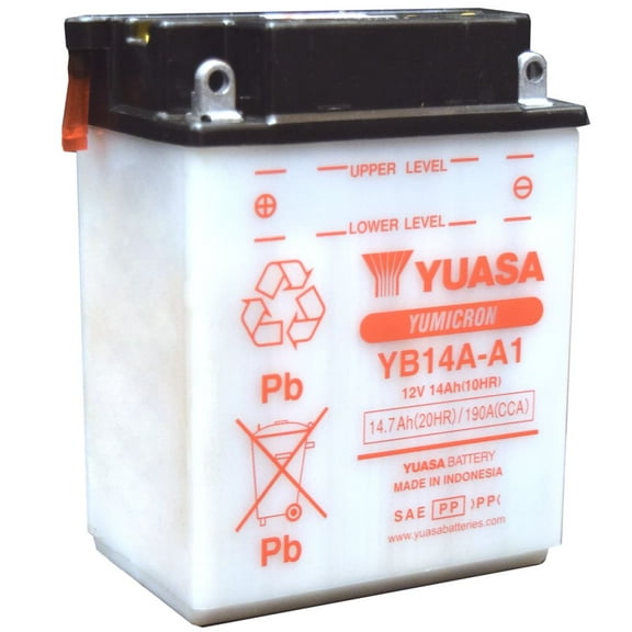 Yuasa YB14A-A1 High Performance Conventional 12V Battery (YUAM224A1IND)
