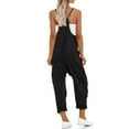 thumbnail image 5 of Scacto Jumpsuits for Women Casual Summer Outfits Comfy Beach Vacation Trendy Overalls Sleeveless Spaghetti Rompers Fashion Clothes, 5 of 8