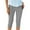 Gray, variant on Kinrui Capri Pants for Women Dressy Casual Work Golf Capris Stretch High Waisted Capris Slacks Yoga Trousers Dress Pant Blue L