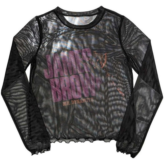 James Brown Women's Long Sleeve T-Shirt: Mr Dynamite (Mesh) (X-Small)