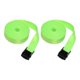 thumbnail image 1 of 2 correas de amarre con hebilla de leva ajustable, correas de amarre portátiles verde fluorescente, 1 of 9