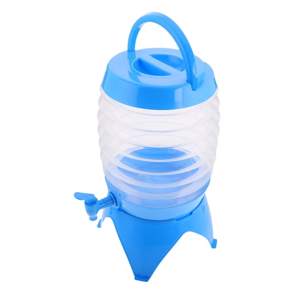MLINS Portable Folding Water Bucket with Spout for Outdoor Camping Travel and Storage Use 5.5L Capacity Multifunctional PP Material