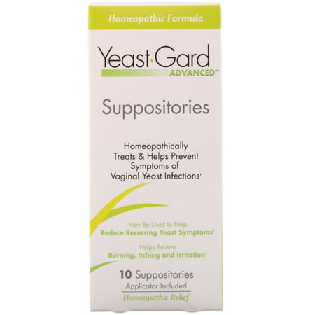 Yeast-Gard Advanced Homeopathic Suppositories, Treatment With Probiotics - 10