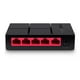 thumbnail image 3 of Mini Switch Mercurys MS105G de 5 puertos 10/100/1000 Mbps. Mercusys 5 puertos RJ-45 5V-0.6A LED MS105G, 3 of 4