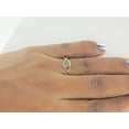 thumbnail image 4 of Halo Jewelers 0.14 Carat (ctw) 10k Yellow Gold Round Cut Natural Diamond Ladies Halo Infinity Engagement Ring For Women | H-I Color, I2 Clarity, 1/7 CT Ring Size-9.5, 4 of 6