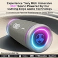 thumbnail image 2 of TREBLAB HD77 - Altavoz Bluetooth Portátil - Potente Sonido 360°, Audio 30W con Graves Impactantes, Batería 20H, IPX6 Resistente al Agua, Antigolpes, Estéreo TWS, Altavoz Bluetooth Inalámbrico para Ext, 2 of 5