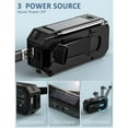 thumbnail image 2 of Portable Radio Hand Crank Solar Radio Survival AM/FM Dynamo Radio USB-C 2500mAh Rechargeable with LED Flashlight SOS Alarm Compass Small Radio for Outdoor Emergency Hiking Camping, 2 of 5
