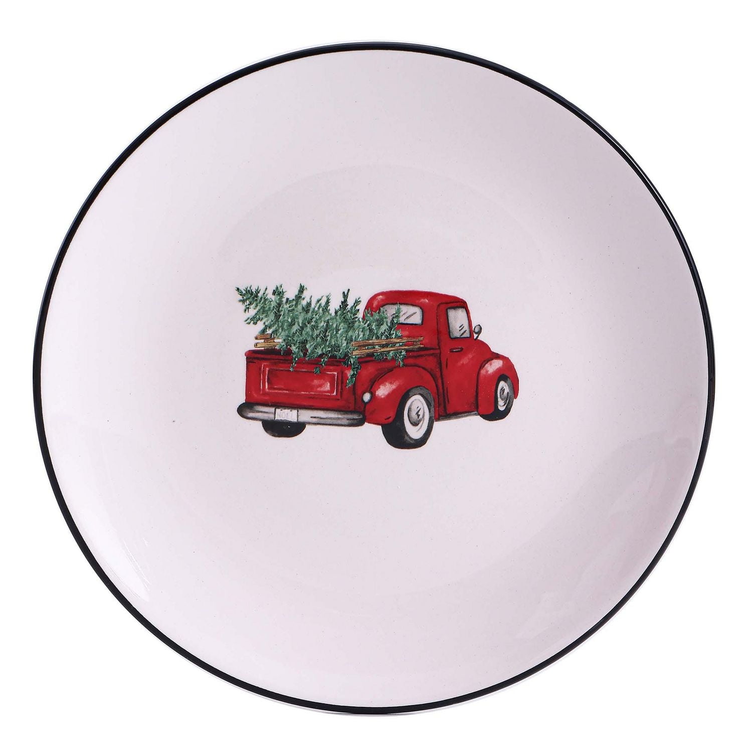 Holiday Time 9" Truck Salad Plate, 6-Piece
