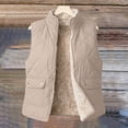 thumbnail image 7 of Hueook Vest for Women Sleeveless Zip Up Multi Pockets Casual Work Utility Vest Coat with Pockets Khaki M, 7 of 7