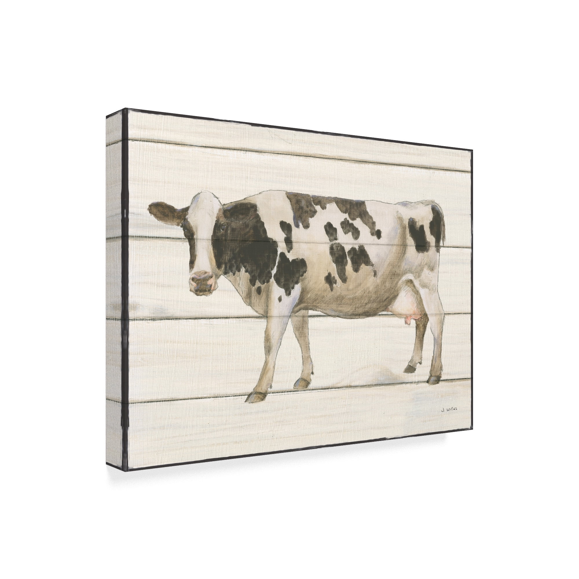 Trademark Fine Art 'Country Cow VI' Canvas Art by James Wiens