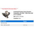 thumbnail image 2 of Crankshaft Position Sensor Bracket - Compatible with 2004 - 2006 Volvo S80 2.5L 5-Cylinder 2005, 2 of 2