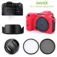 thumbnail image 1 of Kit Bundle Étui en Silicone pour Appareil Photo, Protecteur d'Écran, Filtre UV CPL, Capuchon d'Objectif pour Canon EOS R7 RF-S 18-150mm STM, 1 of 7