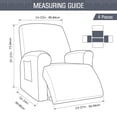 thumbnail image 4 of Funda de sofá reclinable con estampado de un solo asiento, cubierta elástica para silla reclinable, protección para sillón de relajación, 1 unidad, 4 of 5