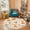 Color 4, variant on Washable Non Slip 4ft Round Rug, Woodland Animals Holly Winter Foliage Circle Area Rugs with Tassels Carpet for Nursery Bedroom Living Room Playroom Tent Rug
