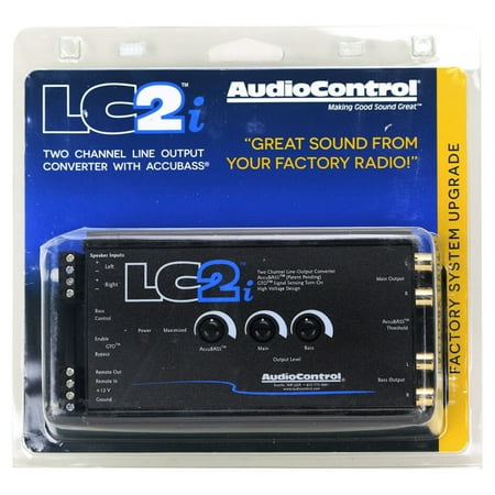 AudioControl - 2-Channel Active Line Output Converter with AccuBASS - Black
