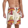 thumbnail image 6 of Mens Pajama Shorts, Frog Sitting On Mushroom Sleep Shorts Men Pajama Bottoms Lounge PJ Shorts with Pockets, 6 of 6