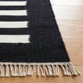 thumbnail image 3 of SAFAVIEH Striped Kilim Cady Striped Area Rug, Ivory/Black, 4' x 6', 3 of 8
