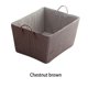 thumbnail image 2 of Matsuzay Cesta de almacenamiento con asa, contenedor Rectangular apilable, caja organizadora para el hogar, dormitorio, sala de estar, soporte Almacenamiento y organización del hogar Café 45x35x25cm, 2 of 6