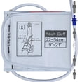 thumbnail image 1 of Brazalete de presión arterial extragrande Alcarefam, 22-54 cm (9-21 pulgadas), compatible con monitor de presión arterial Omron, repuesto extragrande para brazo grande de adulto, con 6 conectores, 1 of 5
