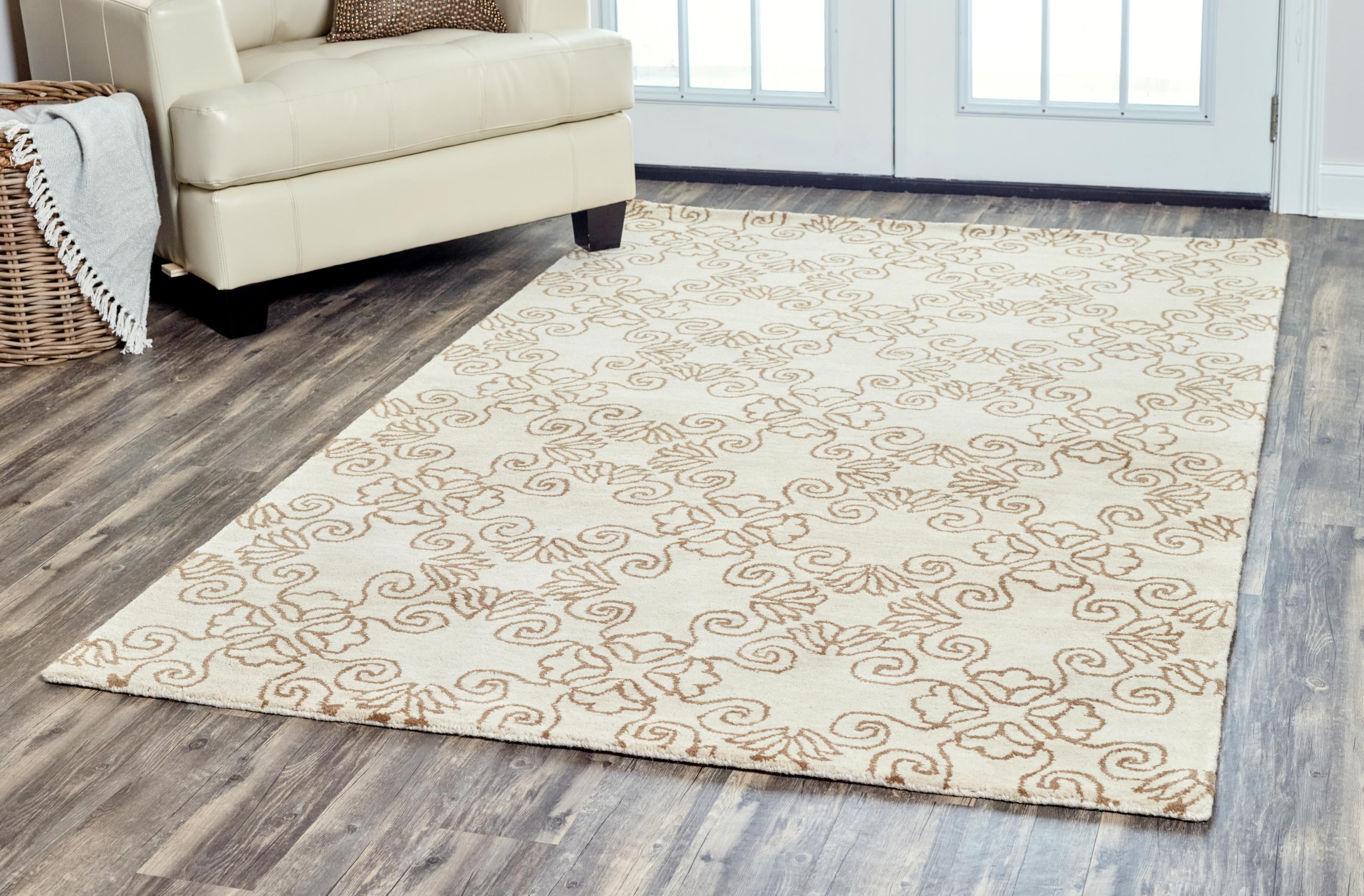 Rizzy Home CW9389 Light Gray 10' x 14' HandTufted Area Rug Walmart