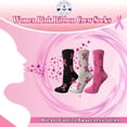 thumbnail image 6 of Pink Ribbon Breast Cancer Awareness Ankle/Crew Socks for Women (Assorted Crew A, 60), 6 of 6