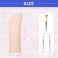 thumbnail image 3 of Vocoste Silicone Makeup Brush Bag Stand Up Travel Makeup Brush Holder Cosmetic Bag Khaki, 3 of 6