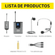 thumbnail image 2 of Micrófono Inalámbrico Malubero 25 Canales Auriculares Receptor Malu2158, 2 of 3