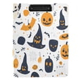 thumbnail image 2 of A4 Double Clip File Folder 18.9x12.6in Clipboards Foldable Binder Holds 80 Sheets Project Folder for Office, Home A Variety Of Cute Halloween Elements, 2 of 9