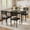 Soft Cushion Black, variant on QinaQin 5 Piece Dining Set for 4, Industrial Kitchen Table with Spiral Legs and 4 Upholstered Chairs for Dining Room or Apartment