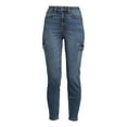 thumbnail image 5 of No Boundaries Juniors Ankle High Rise Cargo Skinny Jean, 5 of 5