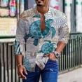 thumbnail image 2 of Nueva camiseta de manga larga con cuello levantado y estampado informal a la moda para hombre, camiseta de manga larga, blusa Pompotops oipoqjl34540, 2 of 5
