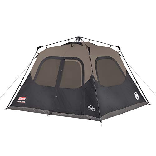 Coleman 6 Person Cabin Tent with Instant Setup Cabin Tent for Camping Sets Up in 60 Seconds Walmart