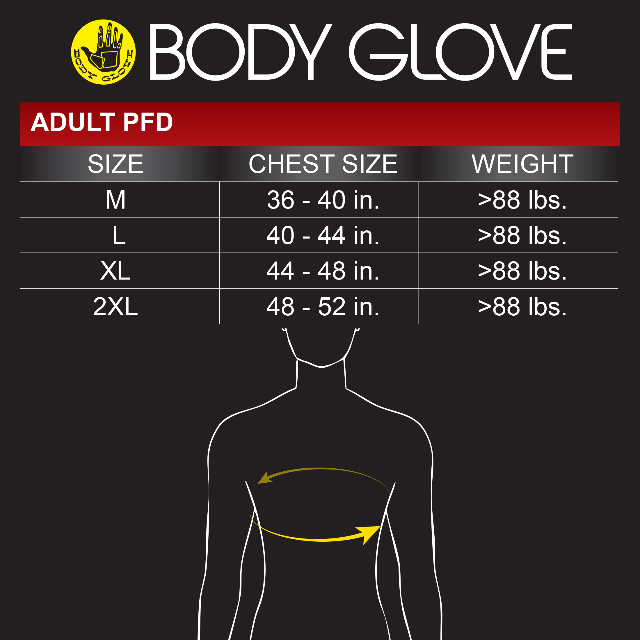 Body Glove Overboard Evoprene Adult Life Jacket Xl photo 8