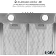 thumbnail image 4 of Campana Extractora De Cocina Purificadora Acero Inox 50cm, 4 of 5