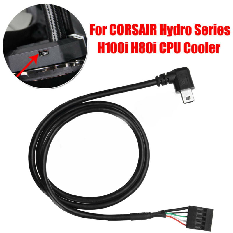 Interfaccia USB CPU Cooler Cavo per CORSAIR Hydro H80i H100i Series H110i H115i 