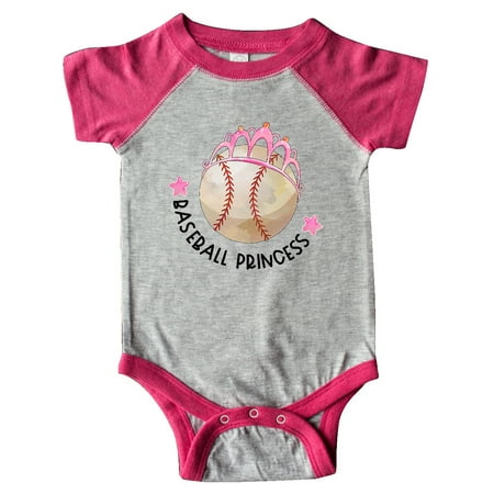 

Inktastic Baseball Princess- Tiara Gift Baby Girl Bodysuit